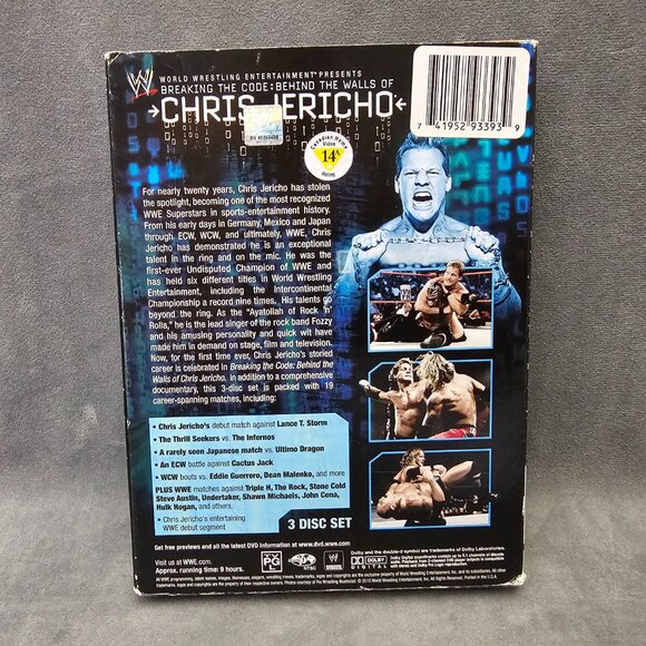 WWE: Breaking the Code - Behind the Walls of Chris Jericho DVD 2010 3-Disc B2-28 - Picture 2 of 4
